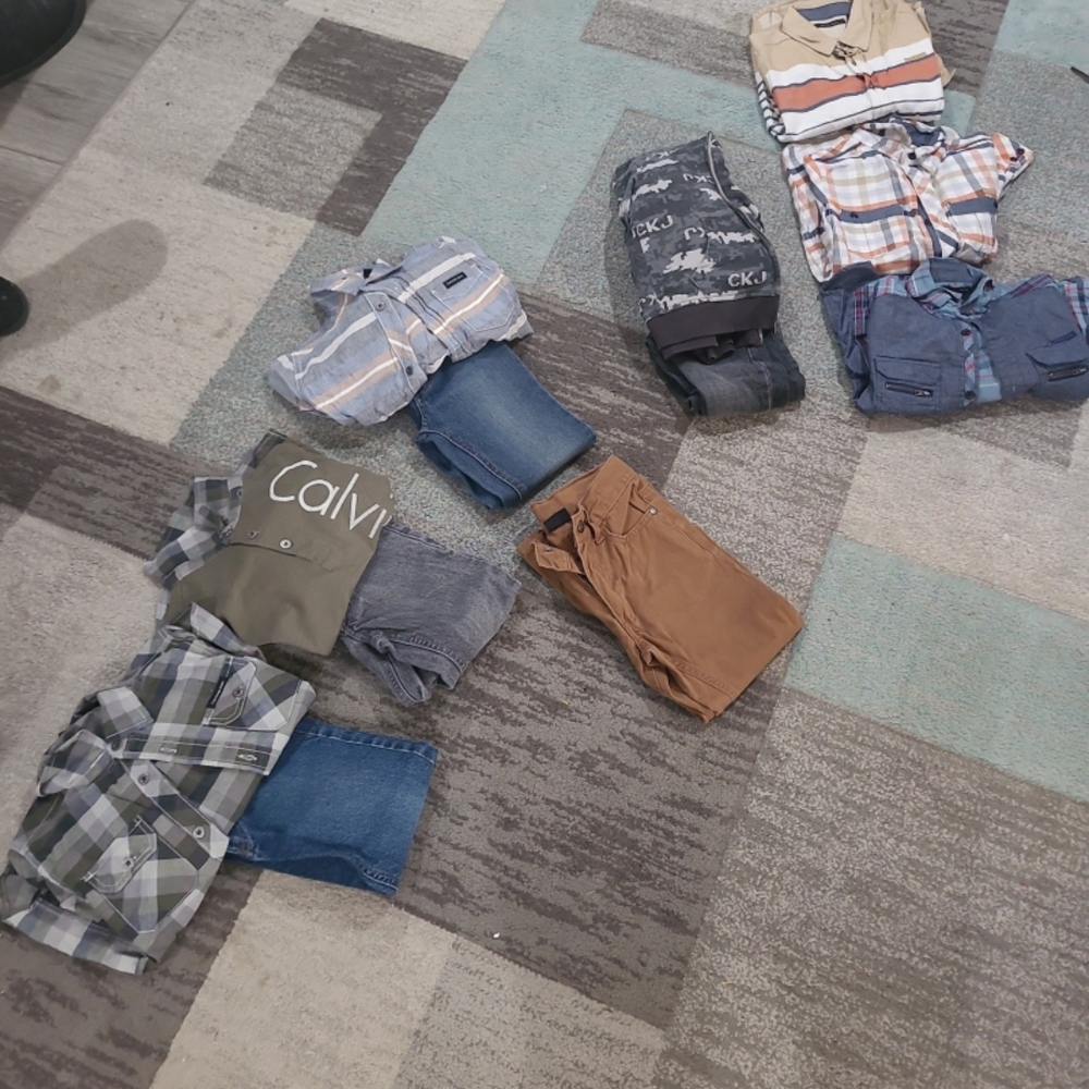 Calvin Klein Collection Kids Matching Sets - Blue, Gray, Brown